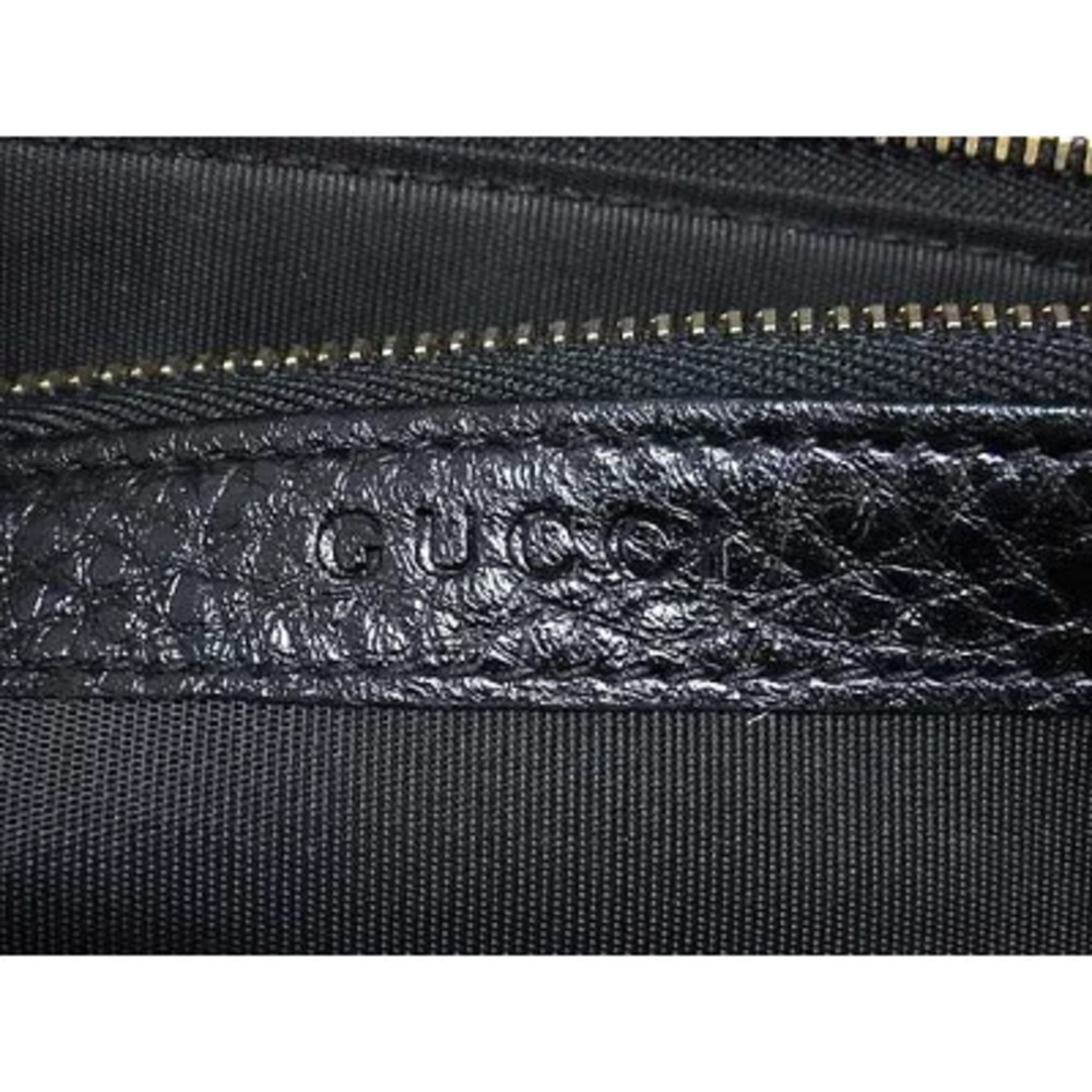 GUCCI Softbit Continental Wallet Black Leather Bi fold Long - Picture 2 of 6